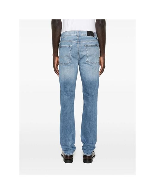 7 For All Mankind Blue Denim for men
