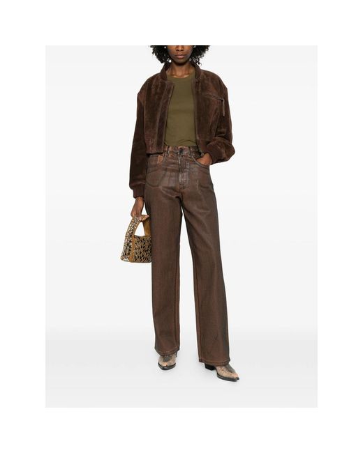 Gestuz Brown Gzcellie Straight-Leg Jeans