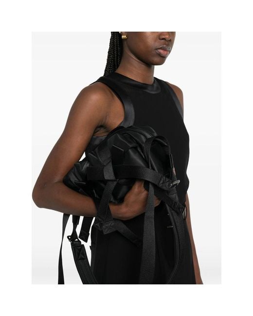 Simone Rocha Black Woven Crossbody Bag