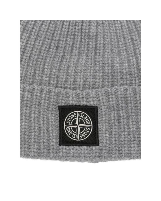 Stone Island Gray Hats for men