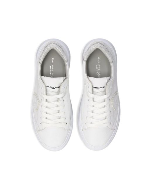 Philippe Model White Sneakers Goatskin