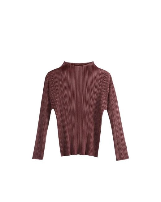 Pleats Please Issey Miyake Purple Top _Pl