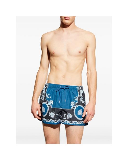 Versace Blue Beachwear for men