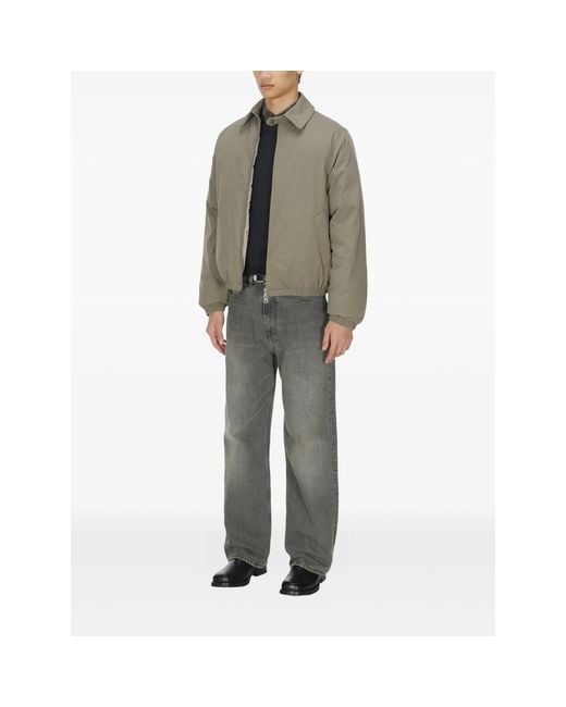 Our Legacy Gray Zip-Up Elasticated-Cuff Jacket for men