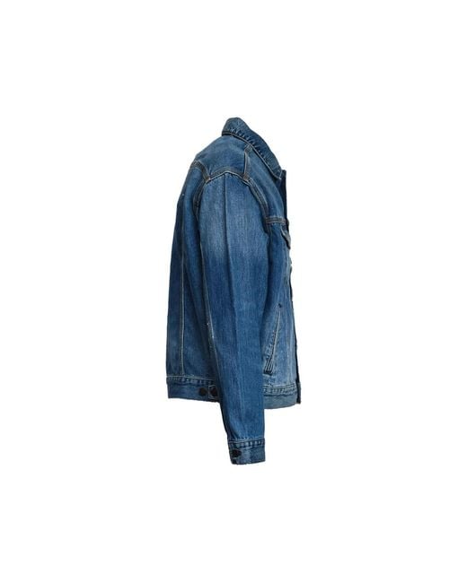 Carhartt Blue Jacket Button-Front Cotton for men