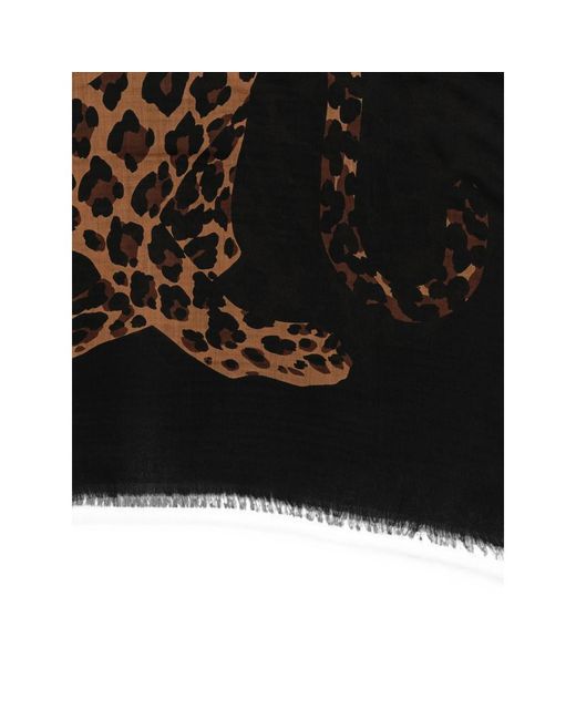 Saint Laurent Black Scarves