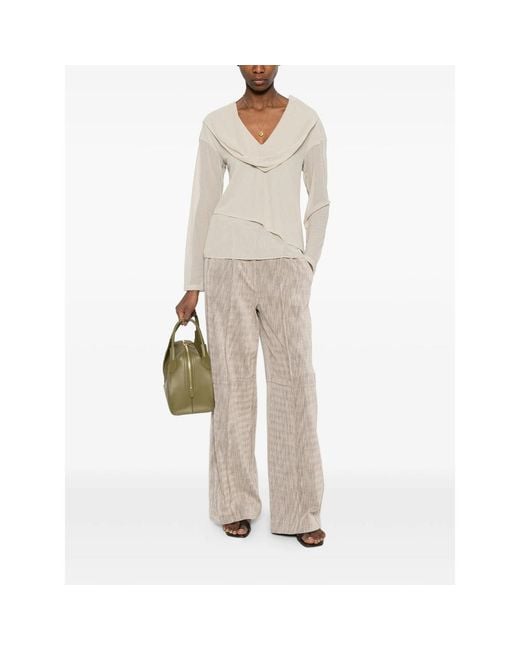 Giorgio Armani Natural Sweater Neutral V-Neck