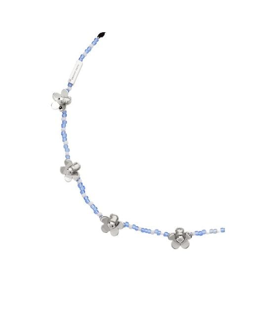 Marc Jacobs Metallic Necklace Daisy Beaded