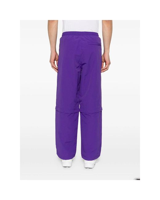 Awake Couture Purple Convertible Drawstring Trousers for men