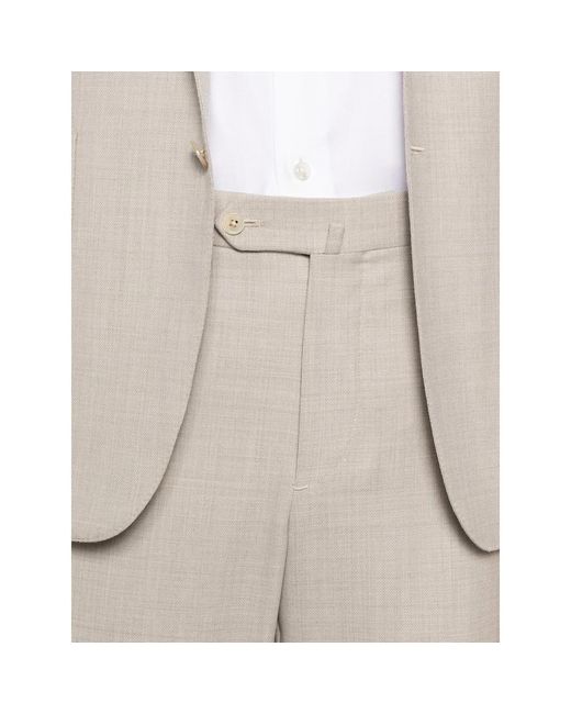 Isaia White Neutrals Suits for men