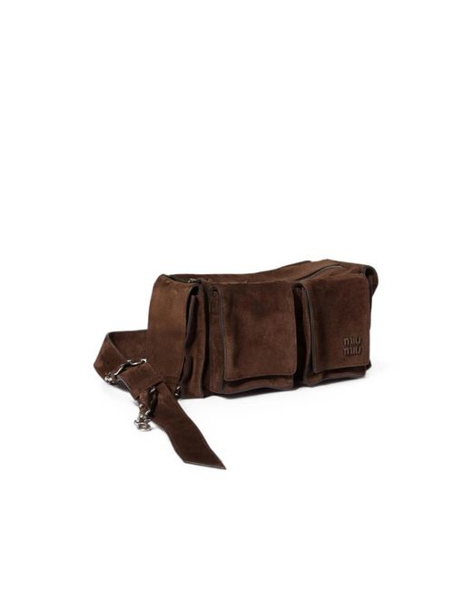 Miu Miu Brown Shoulder Bags