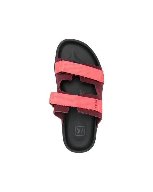 Veja Red Strap Sandals