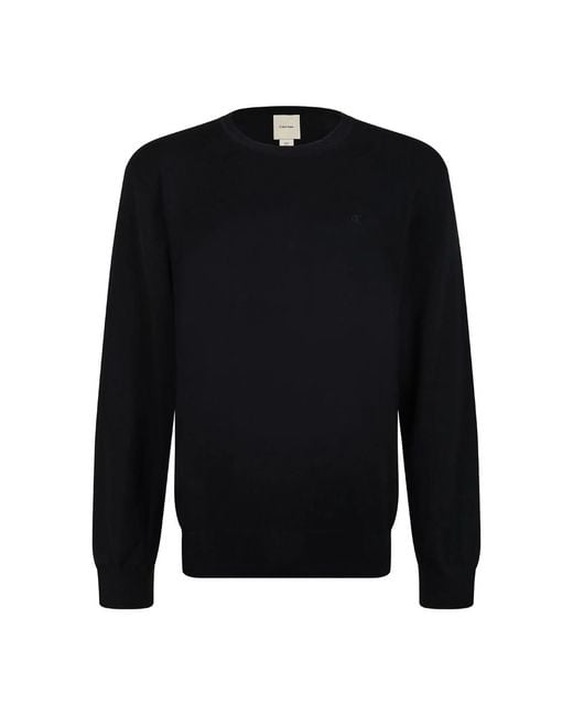 Calvin Klein Black Cotton Sweatshirt for men