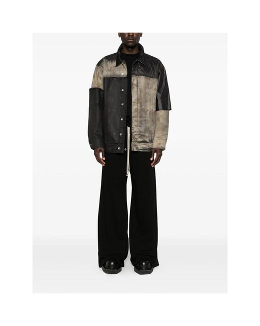 Rick Owens Black Denim Jackets for men