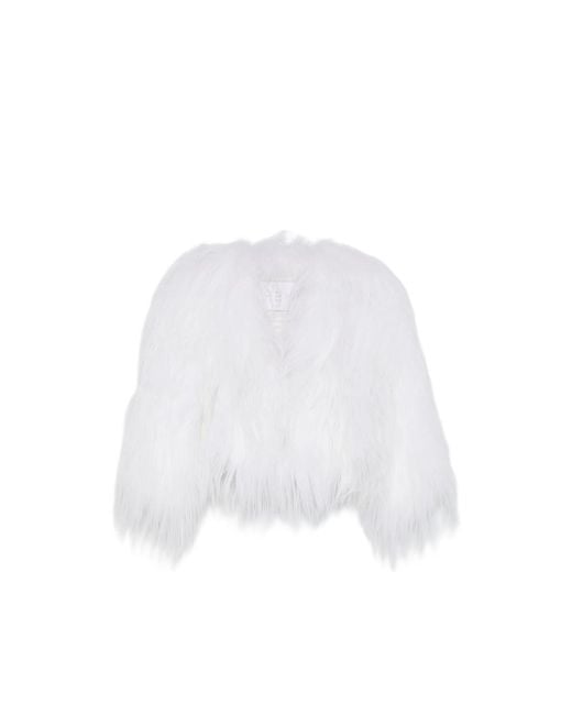 EVA White Lamb-Fur Jacket