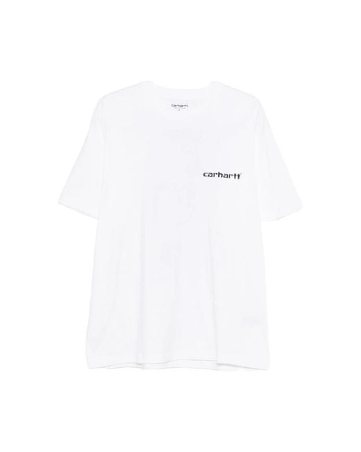 Carhartt White T-Shirt Cotton for men
