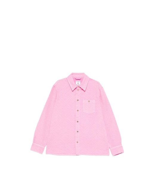 Casablanca Pink Shirt With Patterned Logo for men