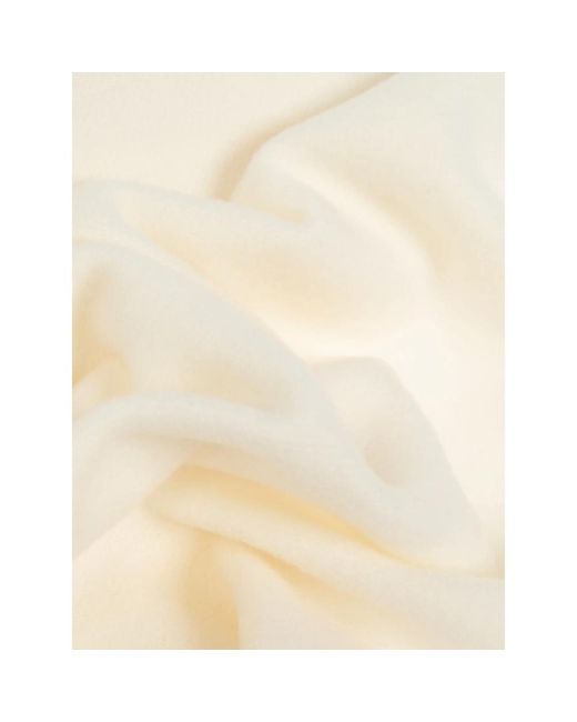 Vivienne Westwood White Embroidered-Logo Fringed Scarf for men