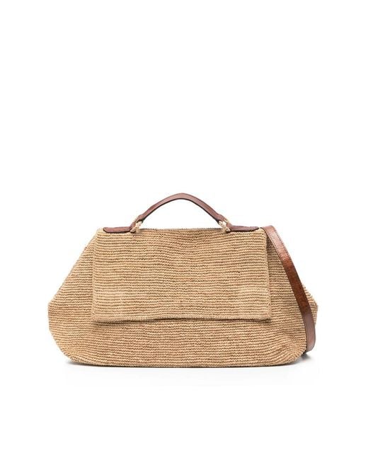 IBELIV Natural Lahady Raffia Tote Bag
