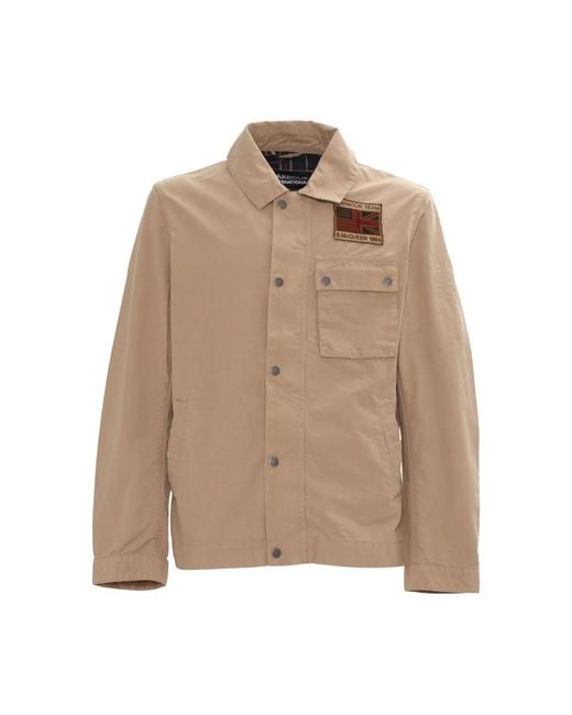 Barbour Natural Shirt Jacket Cotton for men