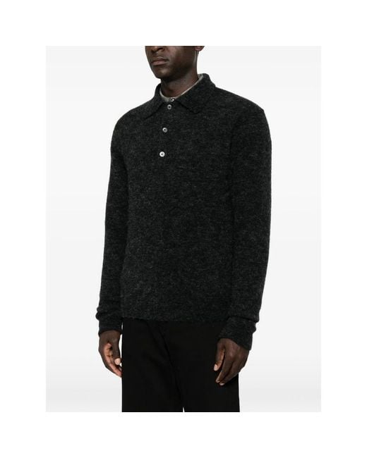 sunflower Black Brushed-Effect Polo Shirt for men