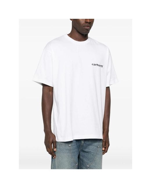Carhartt White T-Shirt Cotton for men