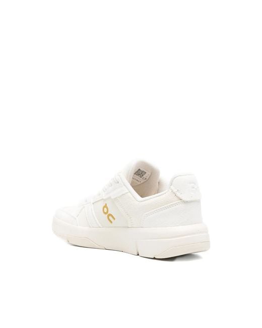 On Shoes White The Roger Logo-Detail Sneakers