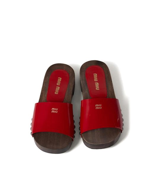 Miu Miu Red Sandals