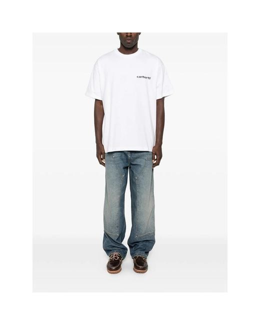 Carhartt White T-Shirt Cotton for men