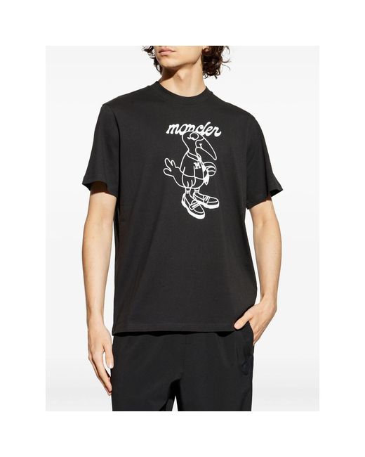 Moncler Black T-Shirts & Vests for men