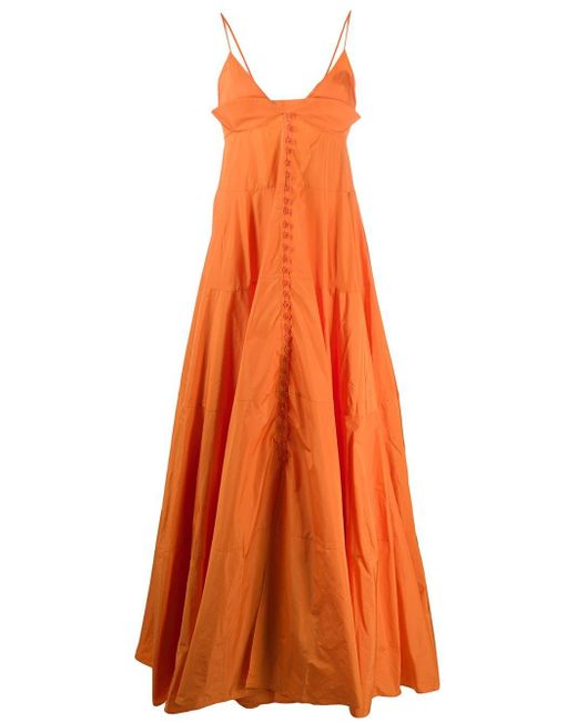 Jacquemus Orange La Robe Manosque Long Dress