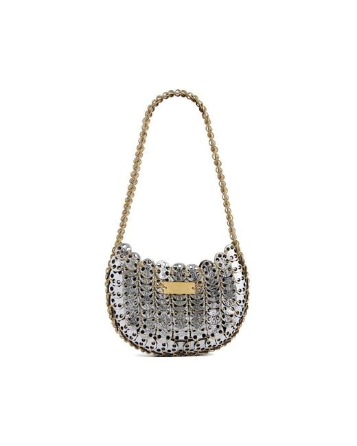 Rabanne White Moon Flip Reversible Tote Bag