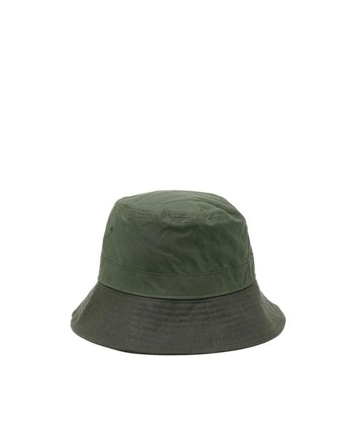 Barbour Green Two-Tone Bucket Hat