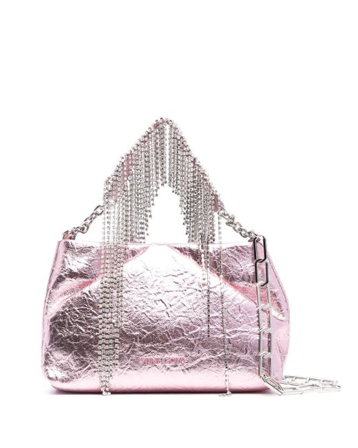 Stine Goya Pink Cruz Logo-lettering Bag