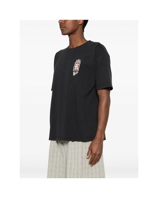 Rhude Black T-Shirts & Vests for men