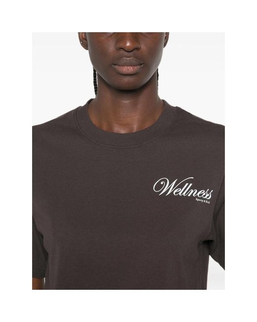 Sporty & Rich Black Soho Logo-Print Short-Sleeved T-Shirt