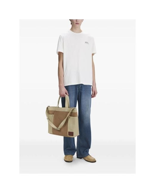 A.P.C. White T-Shirt Off for men
