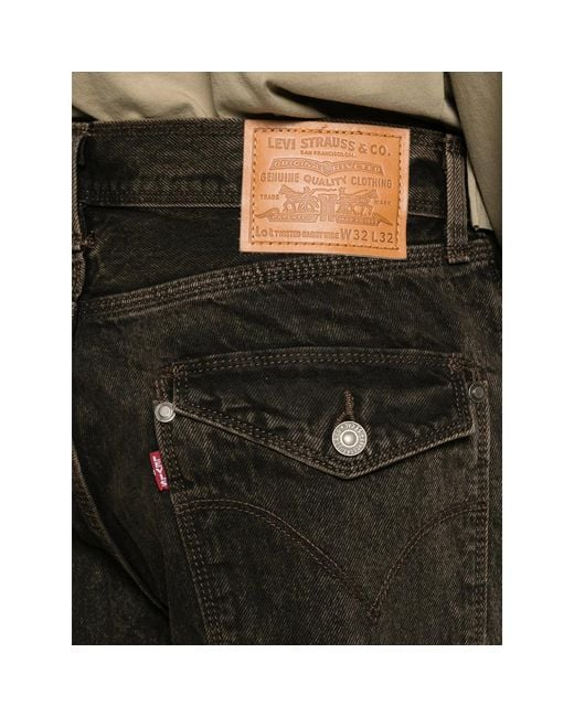Levi's Black Twisted Baggy Wide-Leg Jeans for men