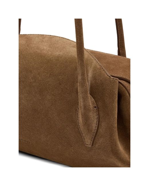 Yuzefi Brown Leather Tote Bag