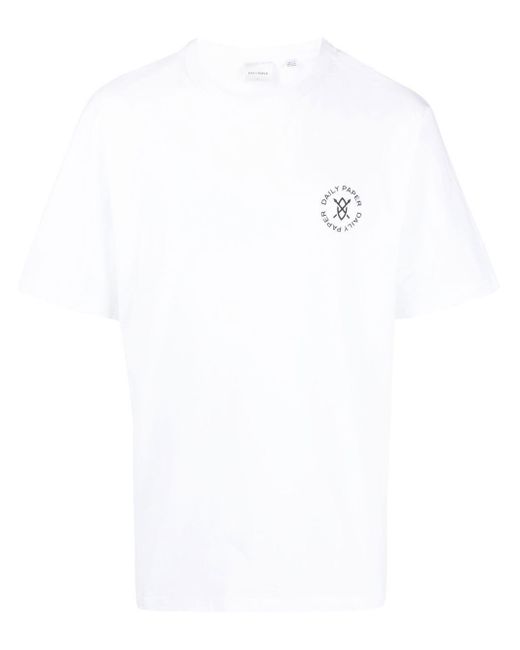 Daily Paper White Logo-Print Cotton T-Shirt for men