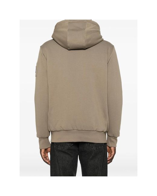 Moose Knuckles Gray Logo-Patch Sweatshirt for men