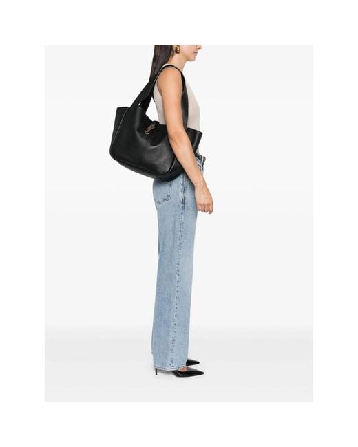 Saint Laurent Black Tote Bags