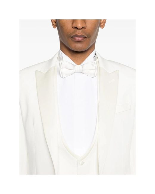 Reveres 1949 White Single-Breasted Suit for men