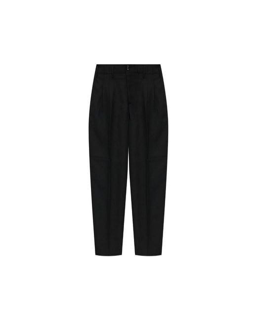 AMI Black Wool Trousers for men