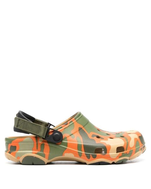 Crocs™ Camouflageprint Moulded Clogs in Orange for Men Lyst