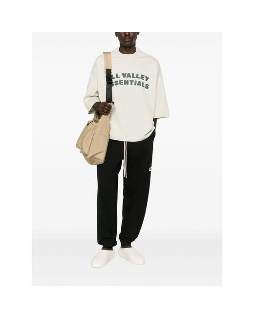 Fear Of God Black Classic Fit Drawstring Track Pants for men