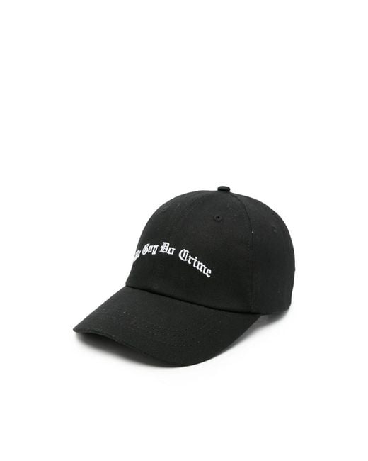 DAGGER Black Slogan-Embroidered Baseball Cap for men