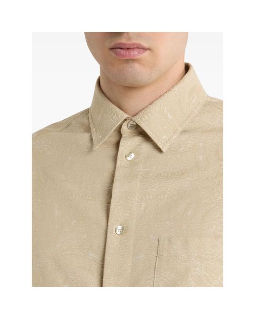 Etro Natural Neutrals Shirts for men