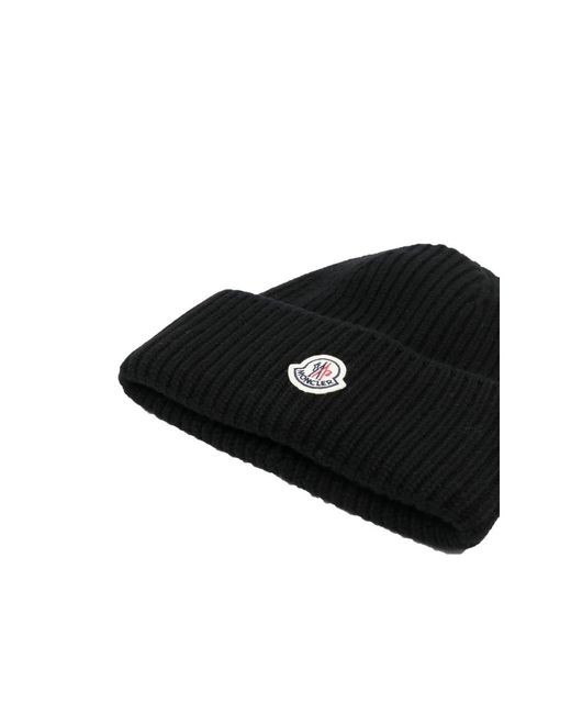 Moncler Black Hats for men