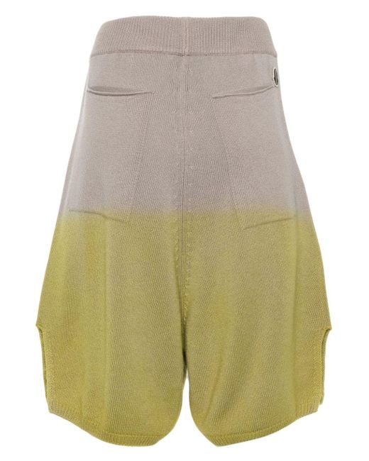 Moncler Natural X Rick Owens Knitted Shorts